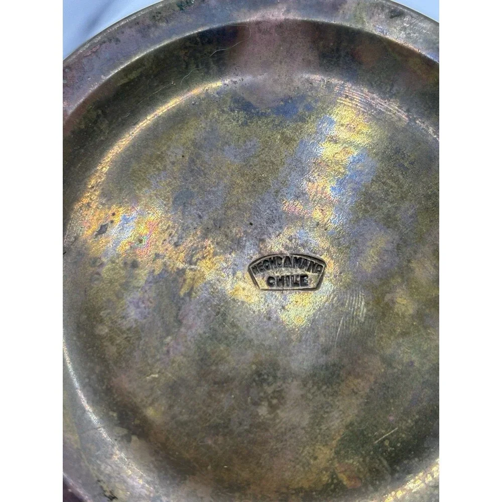 Vintage Brass Humidor Or Match Safe. Heco A Mano Chile Which Means Handmade